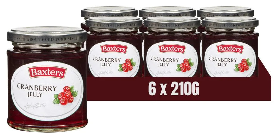 Baxters Cranberry Jelly 210G (Case of 6)