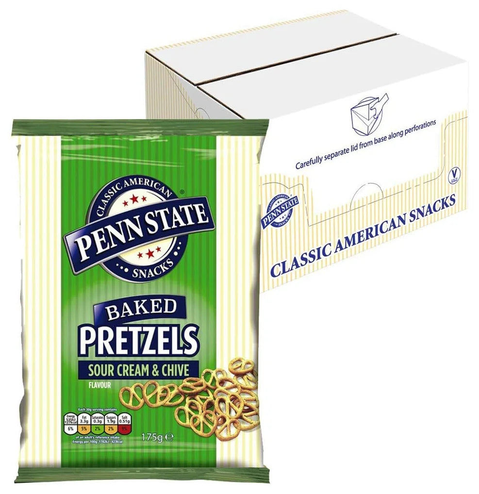 Penn State Pretzels Sour Cream & Chive 175G (Case of 8)