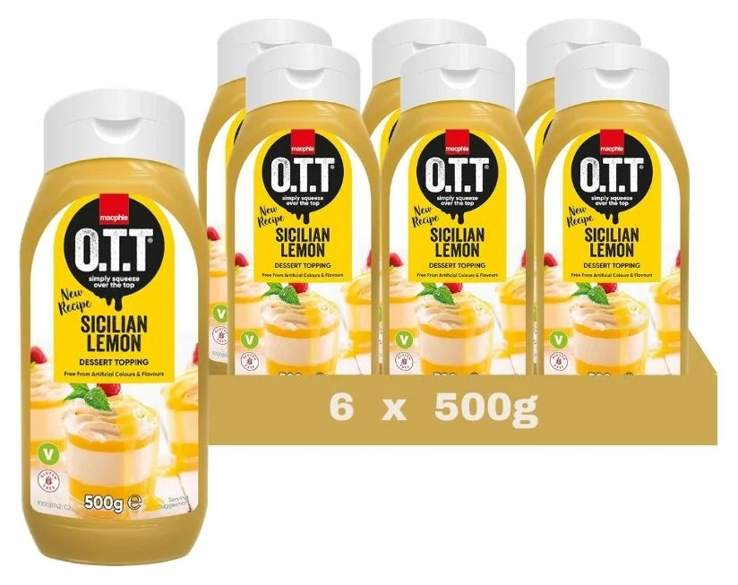 Macphie O.T.T Sicilian Lemon Dessert Topping 500G (Case of 6)