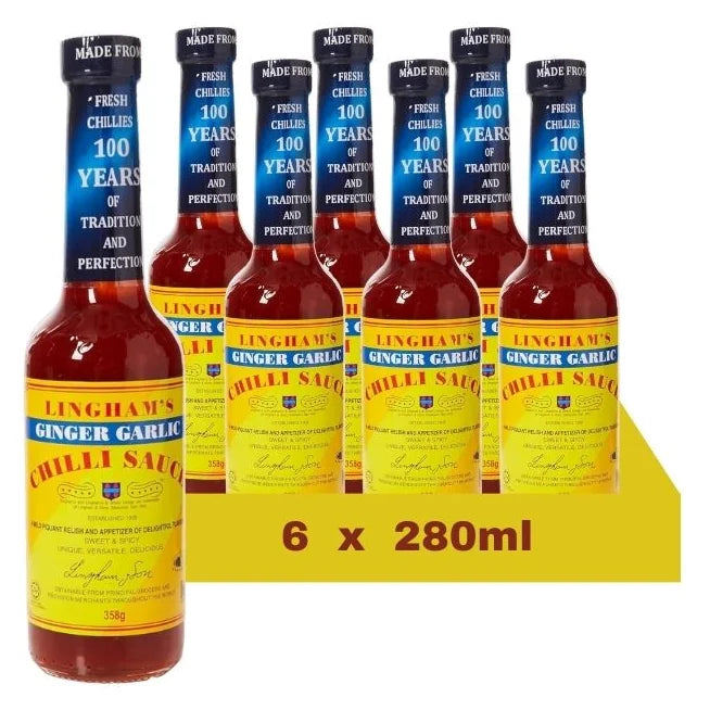 Linghams Ginger Garlic Chilli Sauce 280Ml (Case of 6)