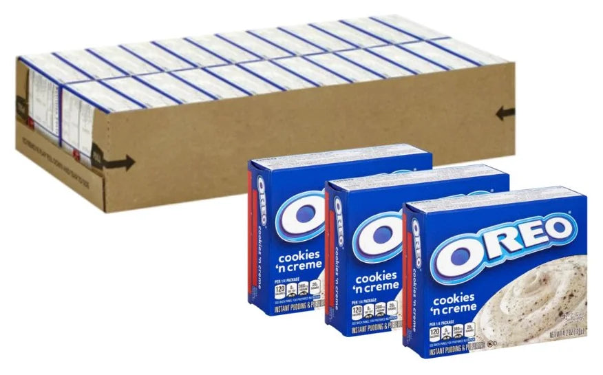 Jell-O Oreo Cookies N Creme 4.2Oz (Case of 24)