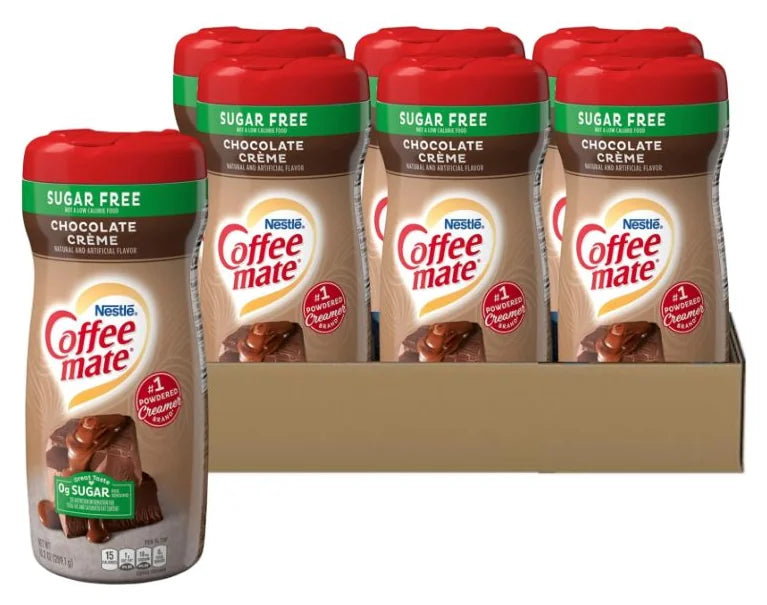 Coffee-Mate Creamy Chocolate Sugar Free 10.2Oz (Case of 6)