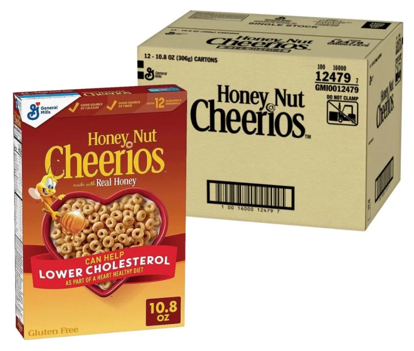 General Mills Honey Nut Cheerios Cereal 10.8 Oz (Case of 12)