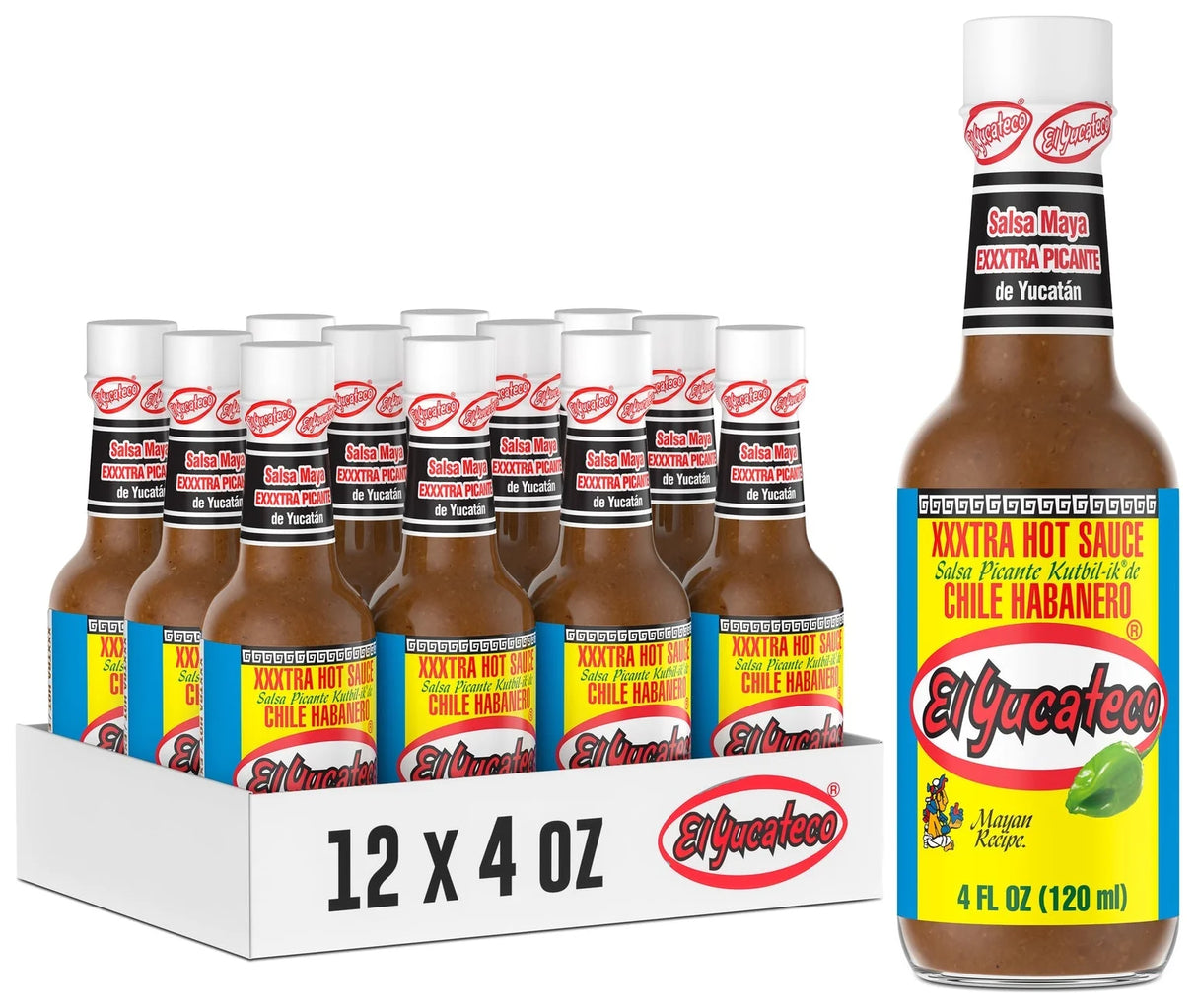 El Yucateco Habanero Hot 120Ml (Case of 12)