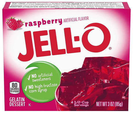 Jell-O Raspberry Gelatin 3Oz (85G) - World Food Shop
