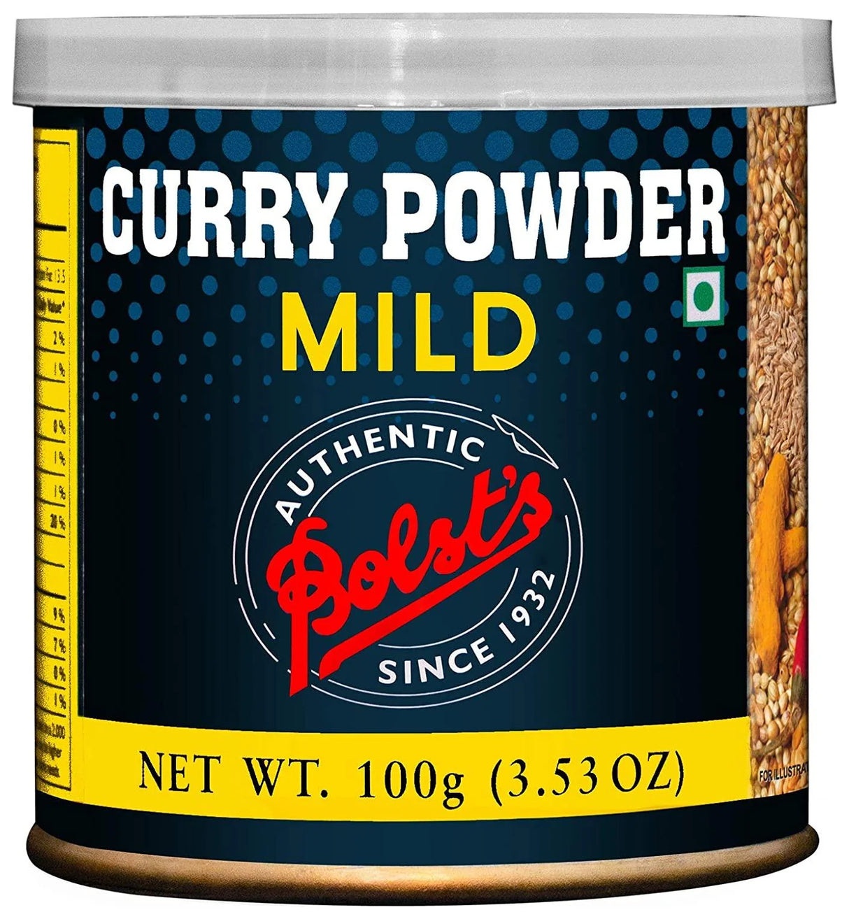 Bolsts Curry Powder Mild 100G - World Food Shop
