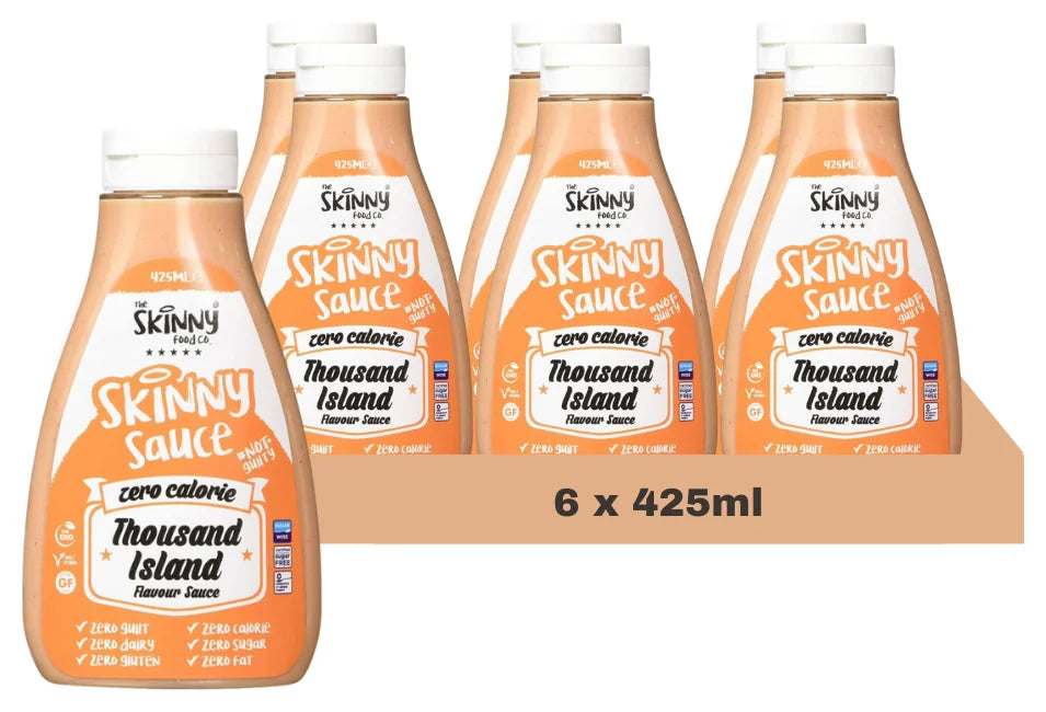 Skinny Sauce Thousand Island Virtually Zero No Added Sugar 425Ml (Case of 6)