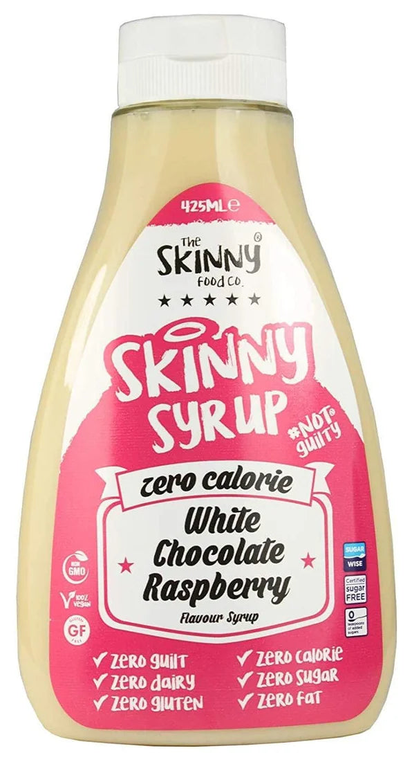 Skinny Syrup Zero Calorie White Chocolate Raspberry Sugar Free 425Ml (Case of 6)