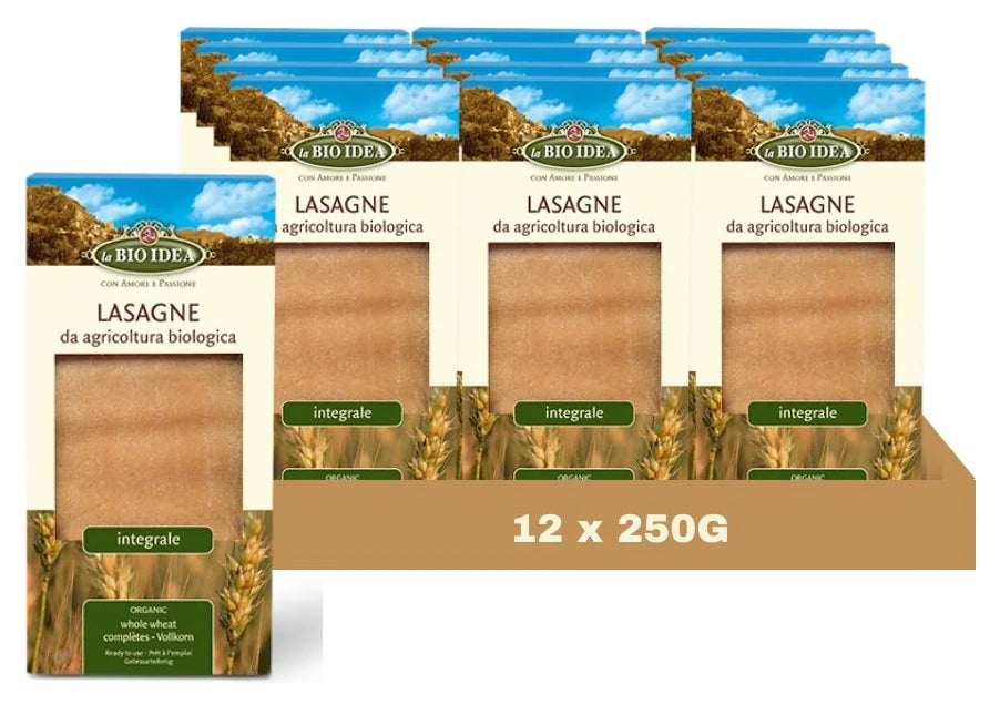 La Bio-Idea Wholewheat Lasagne 250G (Case of 12)