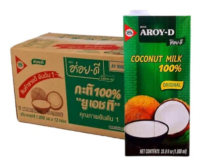 Aroy-D Coconut Milk Tetra Pack 1L (Case of 12)