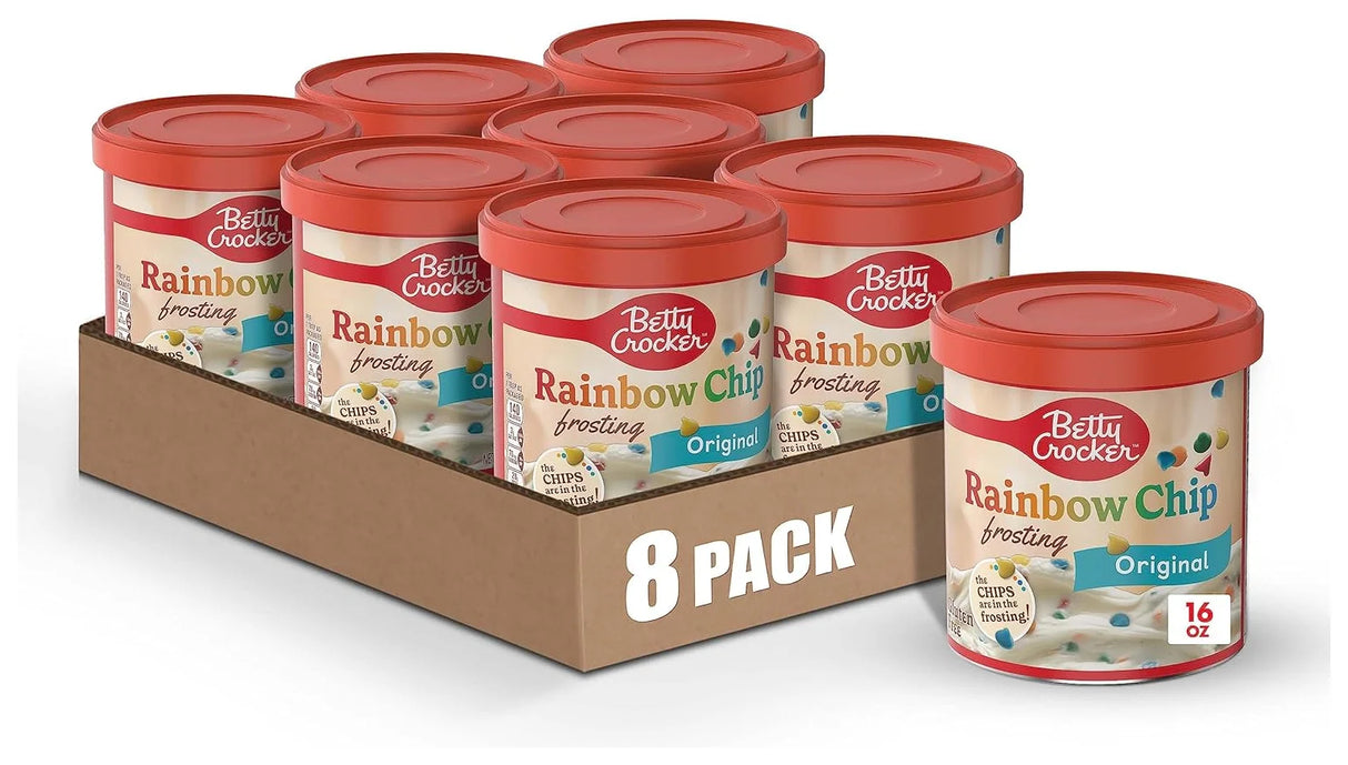 Betty Crocker Frosting Rainbow Chip 16Oz (Case of 8)