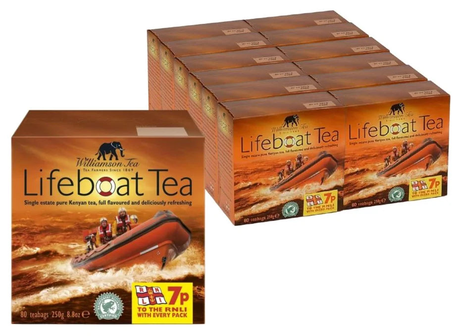 Williamson Tea Lifeboat Tea 80 Teabags (Case of 12)
