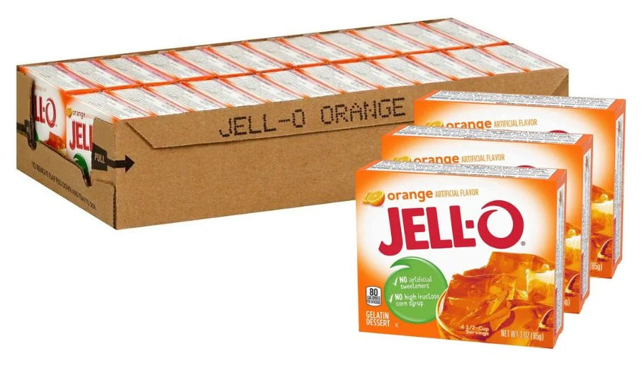 Jell-O Orange Gelatin 3Oz (85G) (Case of 24)