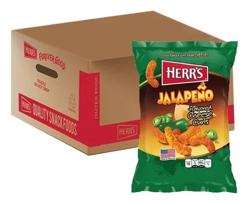 Herrs Jalapeno Cheese Curls 7Oz (198G) (Case of 12)