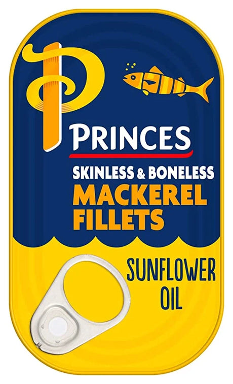 Princes Mackerel Fillets in Sunflower Oil Tin 125G (Case of 10)