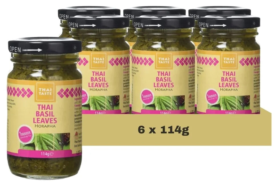 Thai Taste Thai Basil Leaves 114G (Case of 6)