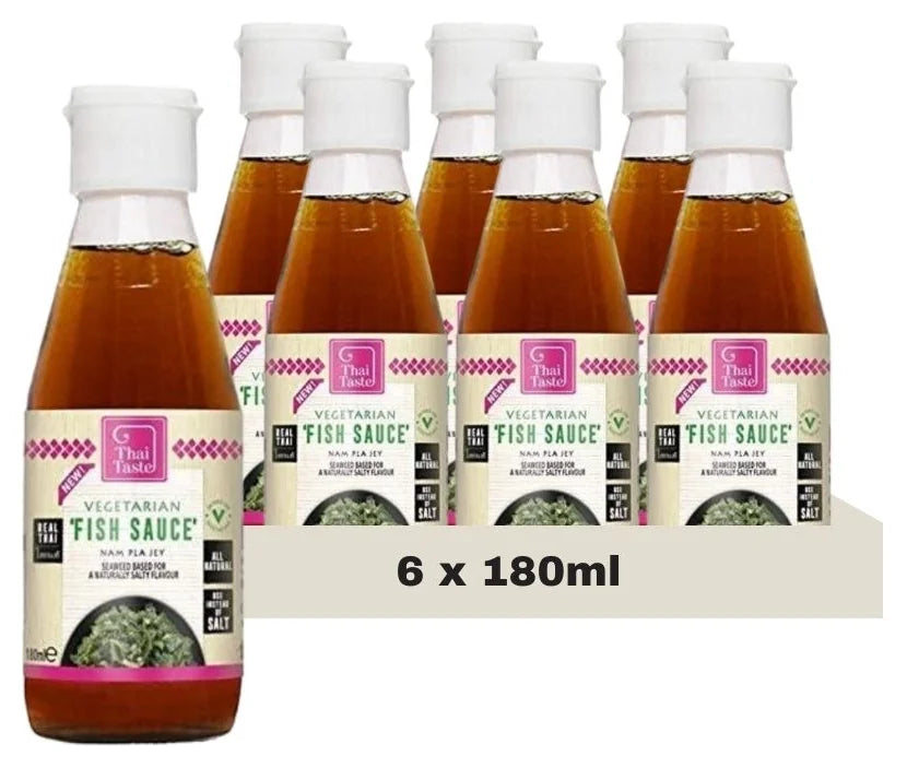 Thai Taste Vegetarian Fish Sauce (Nam Pla Jey) 180Ml (Case of 6)
