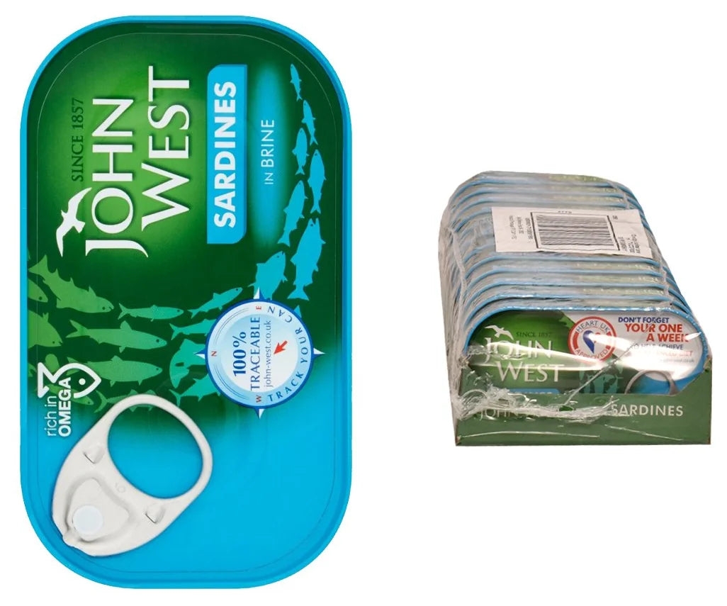 John West Sardines In Brine 120G (Pack of 12)