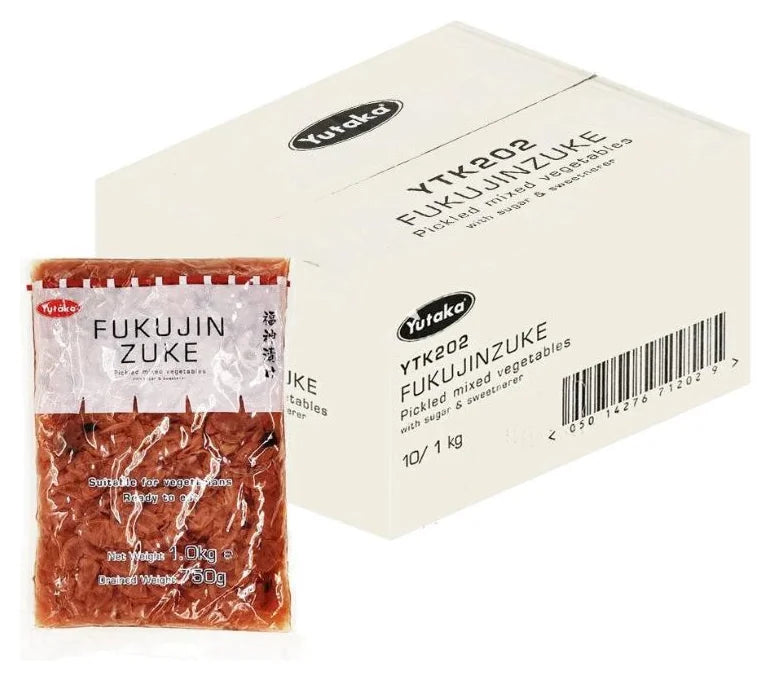 Yutaka Fukujinzuke Pickled Mix Vegetable 1KG (Case of 10)