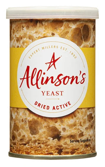 Allison's Dried Yeast 125G (Case of 10)