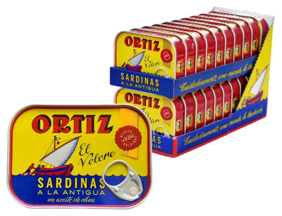 Ortiz Sardines A La Antigua In Olive Oil Tin 140G (Case of 20)
