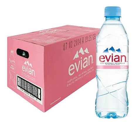 Evian Natural Mineral Water 500ML (Case of 24)