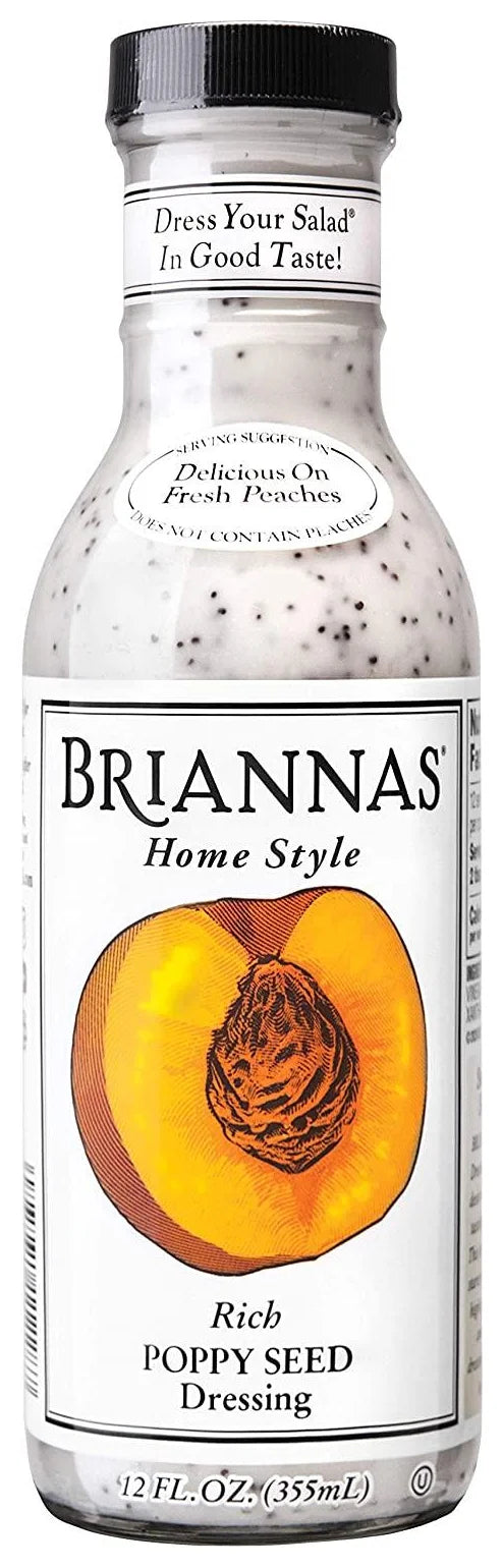 Briannas Rich Poppy Seed Dressing 355Ml - World Food Shop