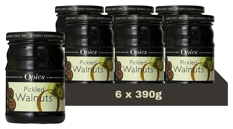 Opies Pickled Walnuts In Malt Vinegar 390G (Case of 6)