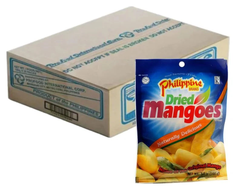 Philippine Brand Dried Mangoes 100G (Case of 25)