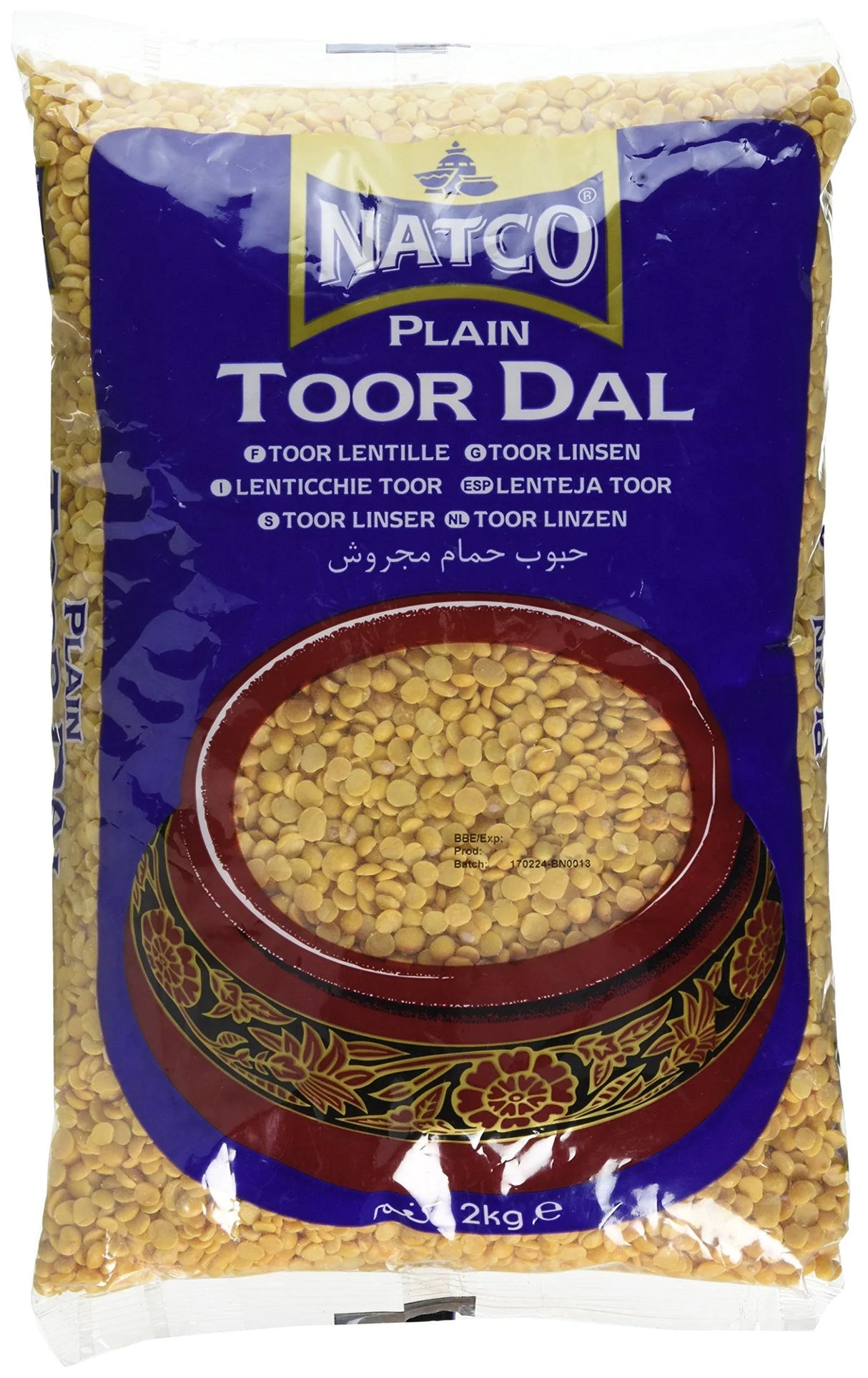 Natco Toor Dal Plain 2KG