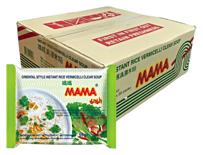 Mama Clear Soup Rice Vermicelli 55G (Case of 30)