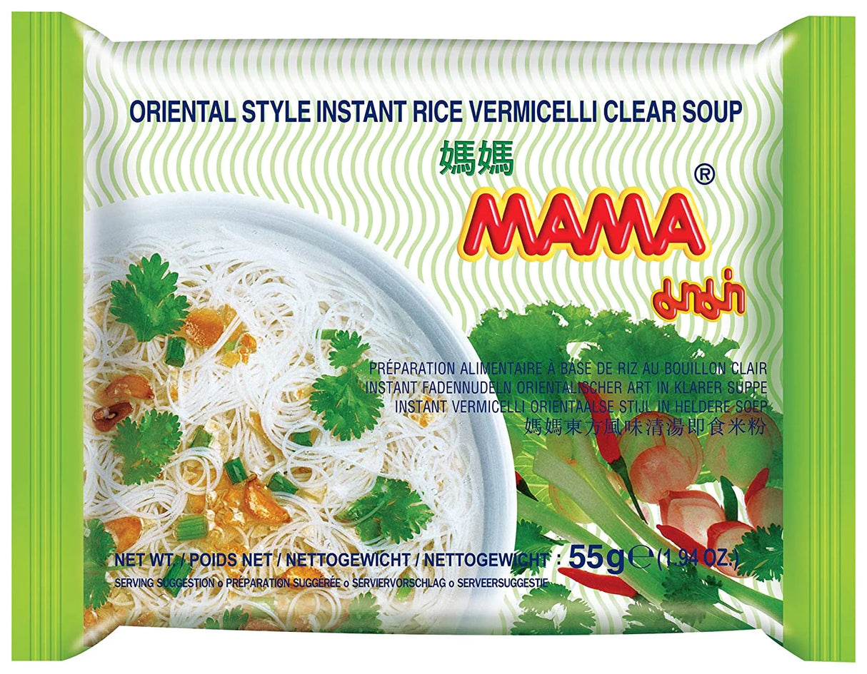 Mama Clear Soup Rice Vermicelli 55G (Case of 30)