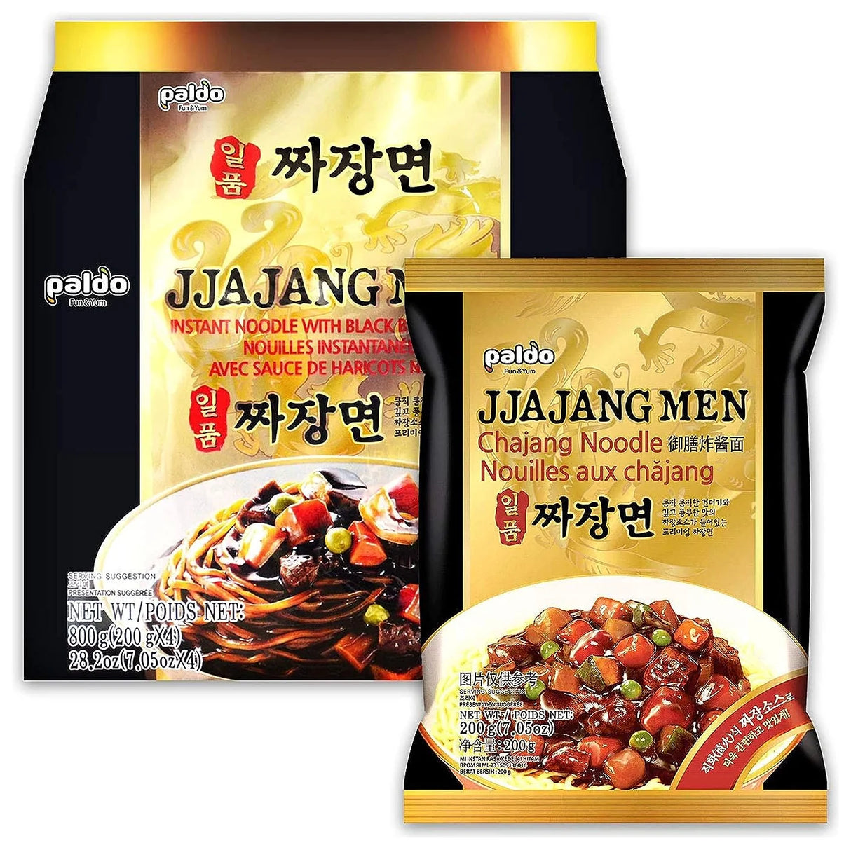Paldo Jjajangmen 200g x 4 Packs