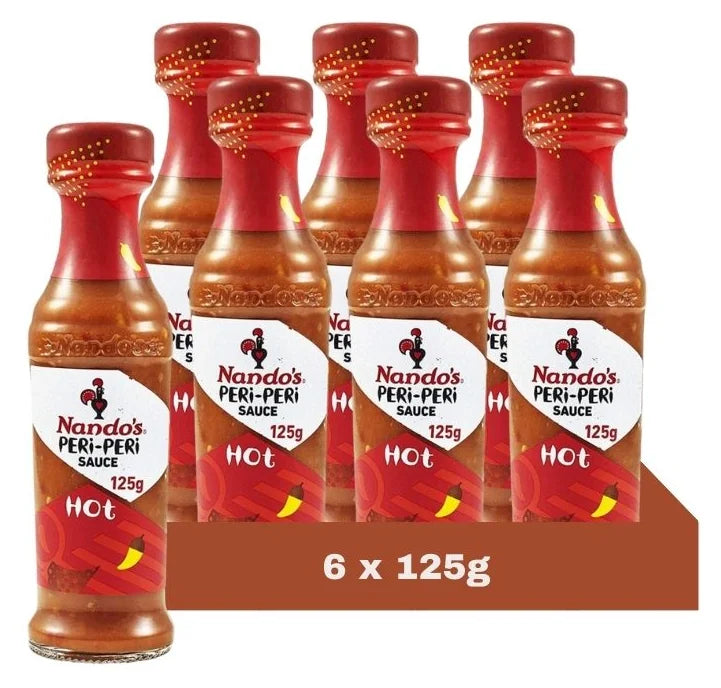 Nandos Hot Peri-Peri Sauce 125G (Case of 6)