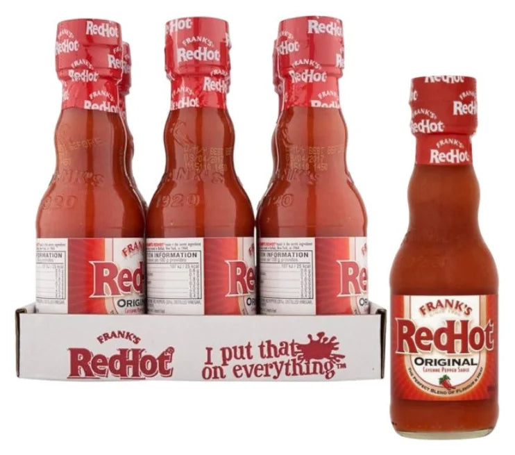 Franks Redhot Original Cayenne Pepper Sauce 148Ml (Case of 6)