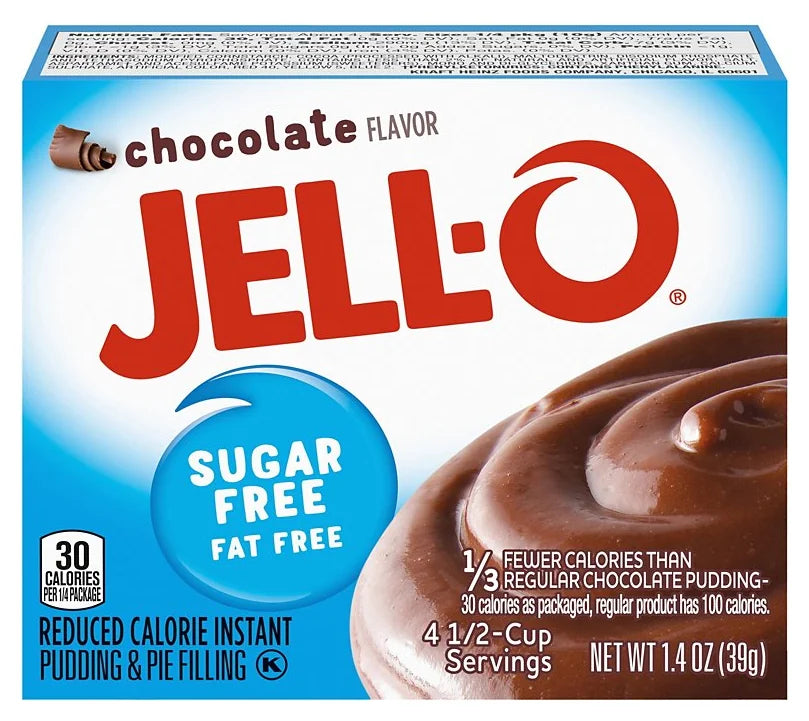 Jell-O Sugar Free Chocolate Pudding 1.4Oz (39G) (Case of 24)
