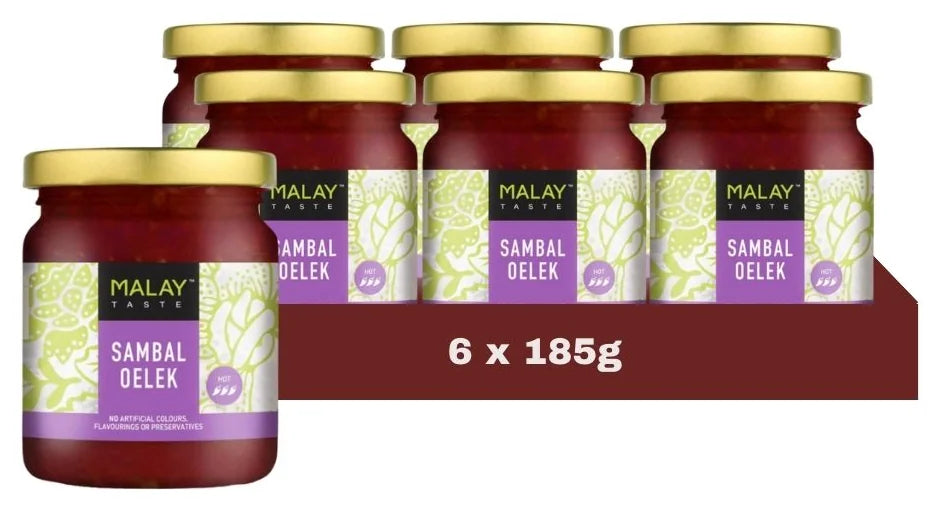 Malay Taste Sambal Oelek Paste 185G (Case of 6)
