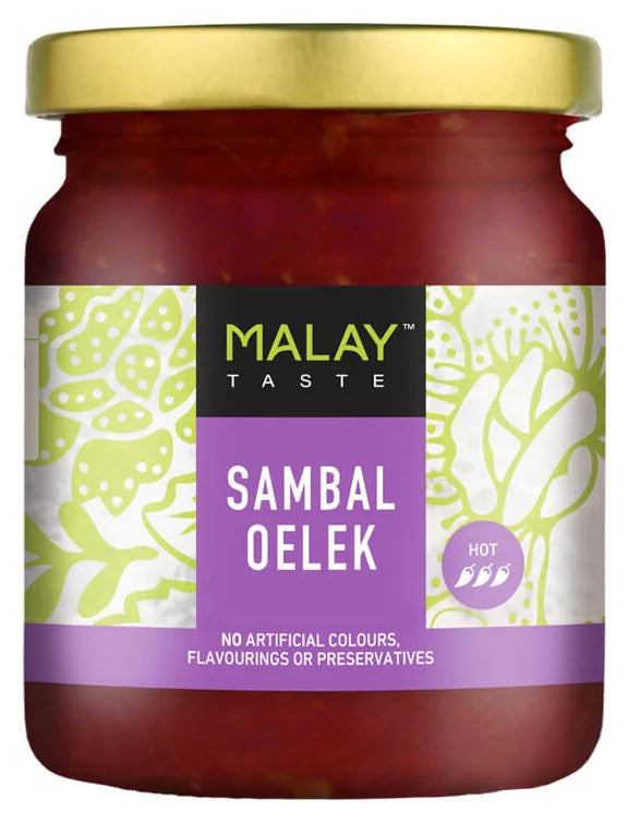 Malay Taste Sambal Oelek Paste 185G (Case of 6)
