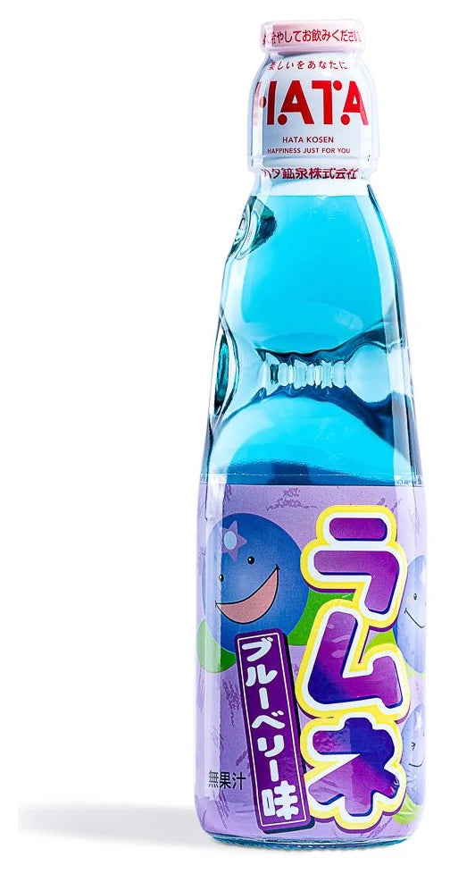 Hata Kosen Bottle Ramune Blueberry 200Ml (Case of 30)