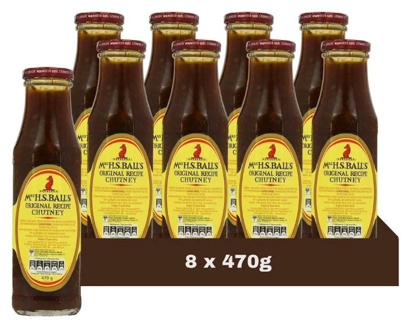 Mrs H.S. Balls Original Recipe Chutney 470G (Case of 8)