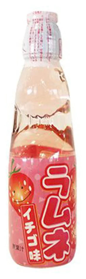 Hata Kosen Bottle Ramune Strawberry 200Ml (Case of 30)