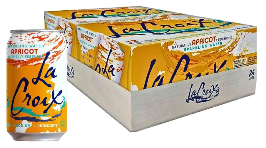 La Croix Apricot Sparkling Water 355ml (Case of 24)