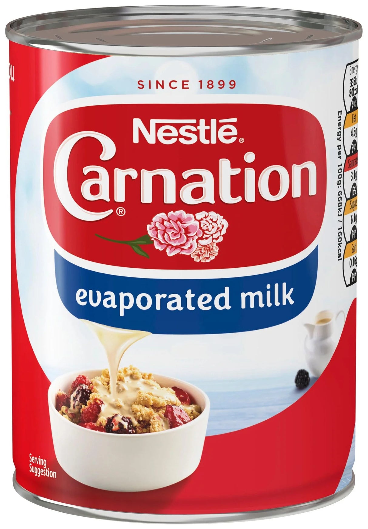 Nestle Carnation Evaporated Milk Tin 410G