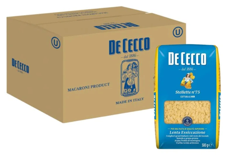 De Cecco Stellette Pasta N75 500G (Case of 24)