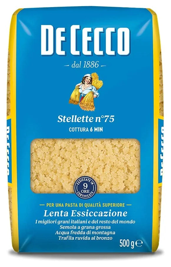 De Cecco Stellette Pasta N75 500G (Case of 24)
