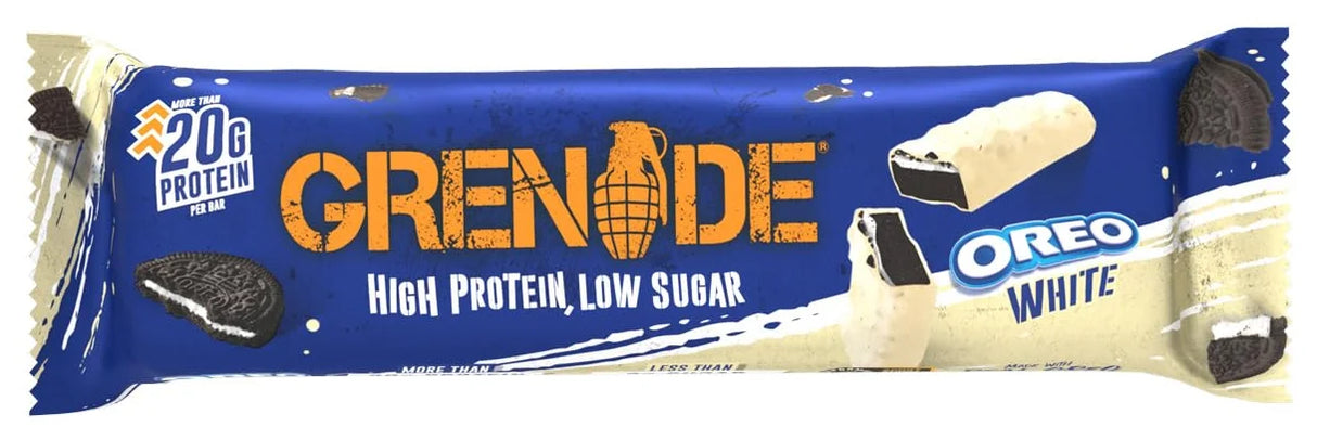 Grenade White Oreo Low Sugar Protein Bar (High Protein) 60G