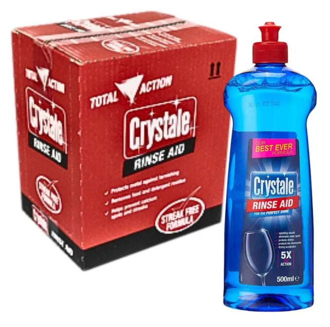 Crystale Dishwasher Rinse Aid 500ML (Case of 8)