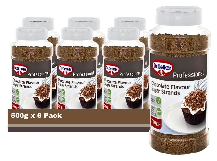 Dr Oetker Chocolate Flavoured Strands 700G (Case of 6)