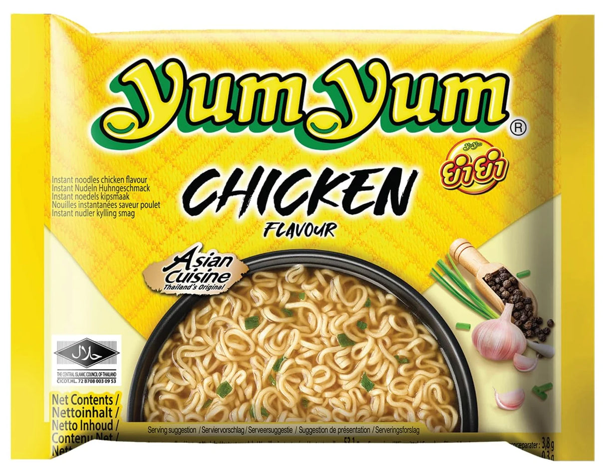 YumYum Chicken Flavour Noodles 60G (Case of 10)