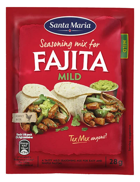 Santa Maria Fajita Mild Seasoning Mix 28G (Case of 20)